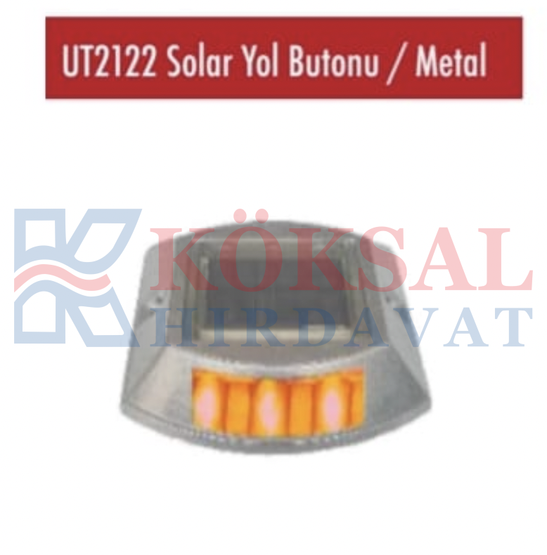 SOLAR YOL İŞARETLEME BUTONU / METAL STARLİNE UT2122