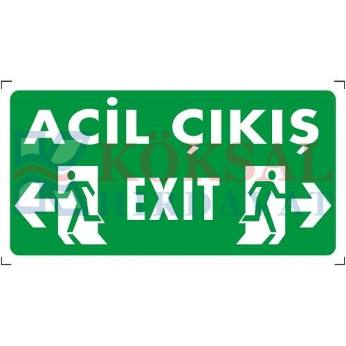 ACİL ÇIKIŞ (SOL-SAĞ) - İKAZ LEVHASI