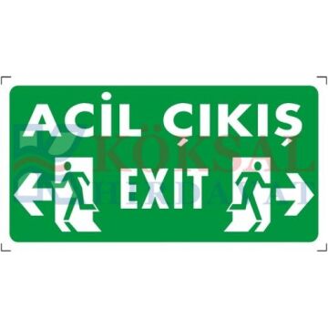 ACİL ÇIKIŞ (SOL-SAĞ) - İKAZ LEVHASI