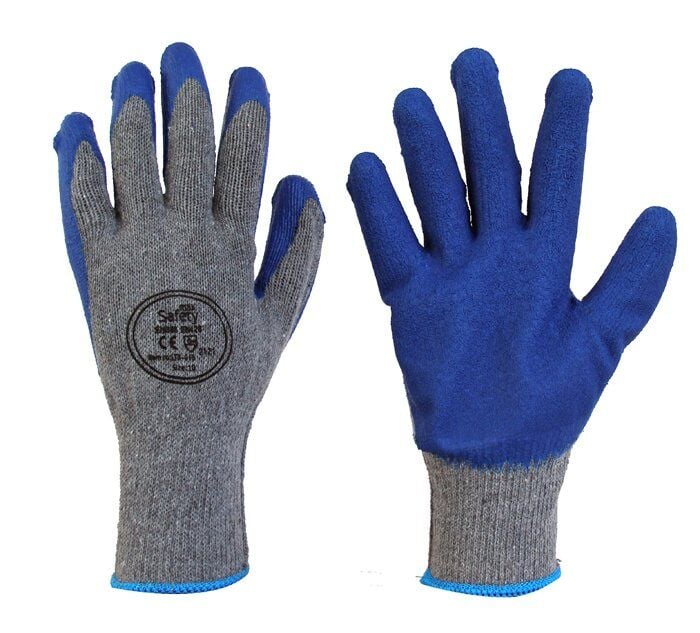 LATEKS KAPLI İŞ ELDİVENİ (MAVİ-GRİ) 10