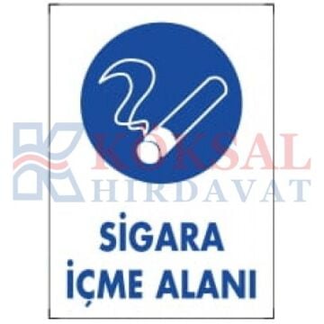 SİGARA İÇME ALANI-İKAZ LEVHASI