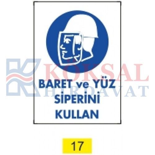 BARET VE YÜZ SİPERİNİ KULLAN