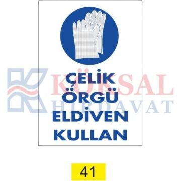 ÇELİK ÖRGÜ ELDİVEN KULLAN