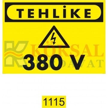 380V / UYARI - İKAZ LEVHASI