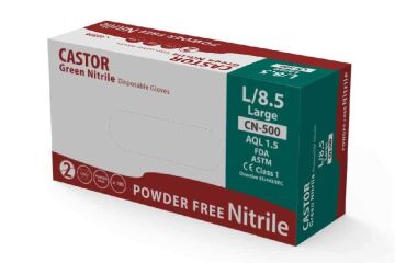 CN-500 YEŞİL NİTRİL ELDİVEN (1 PK : 100 AD )