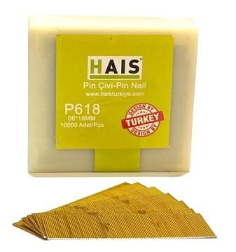 Hais Pin Kıl Çivi 06*18 MM (Koli 48 Paket)