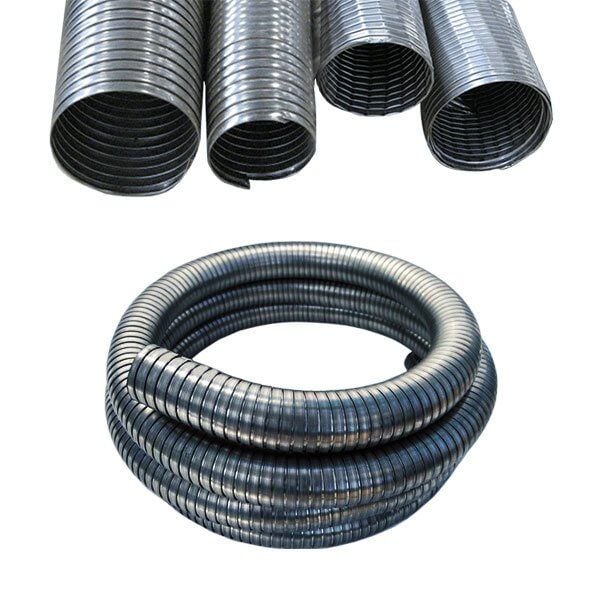 Galvanizli Egzos Spirali (1 Metre)