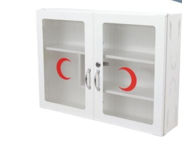 Çift Şeffaf Kapaklı Ecza Dolabı-421