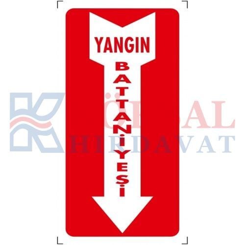 YANGIN BATTANİYESİ - İKAZ LEVHASI
